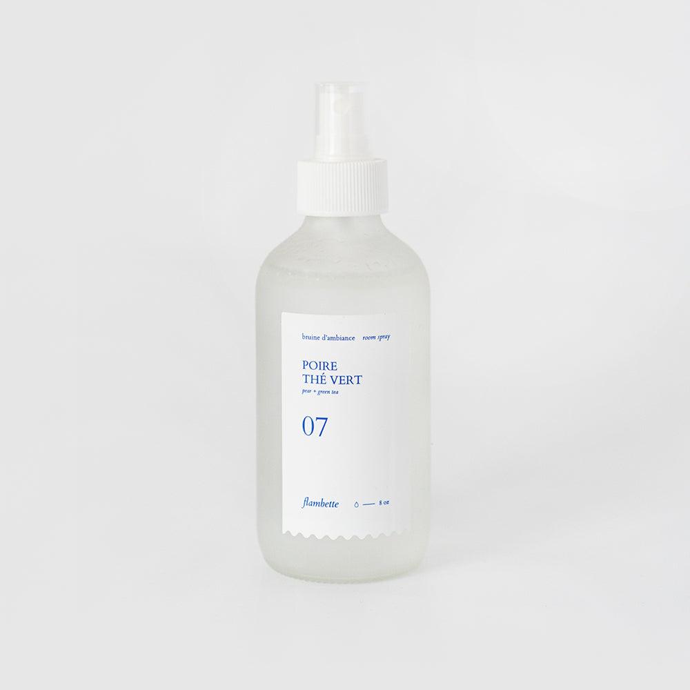 Brume d'ambiance à la poire et au thé vert pour une détente aromatique