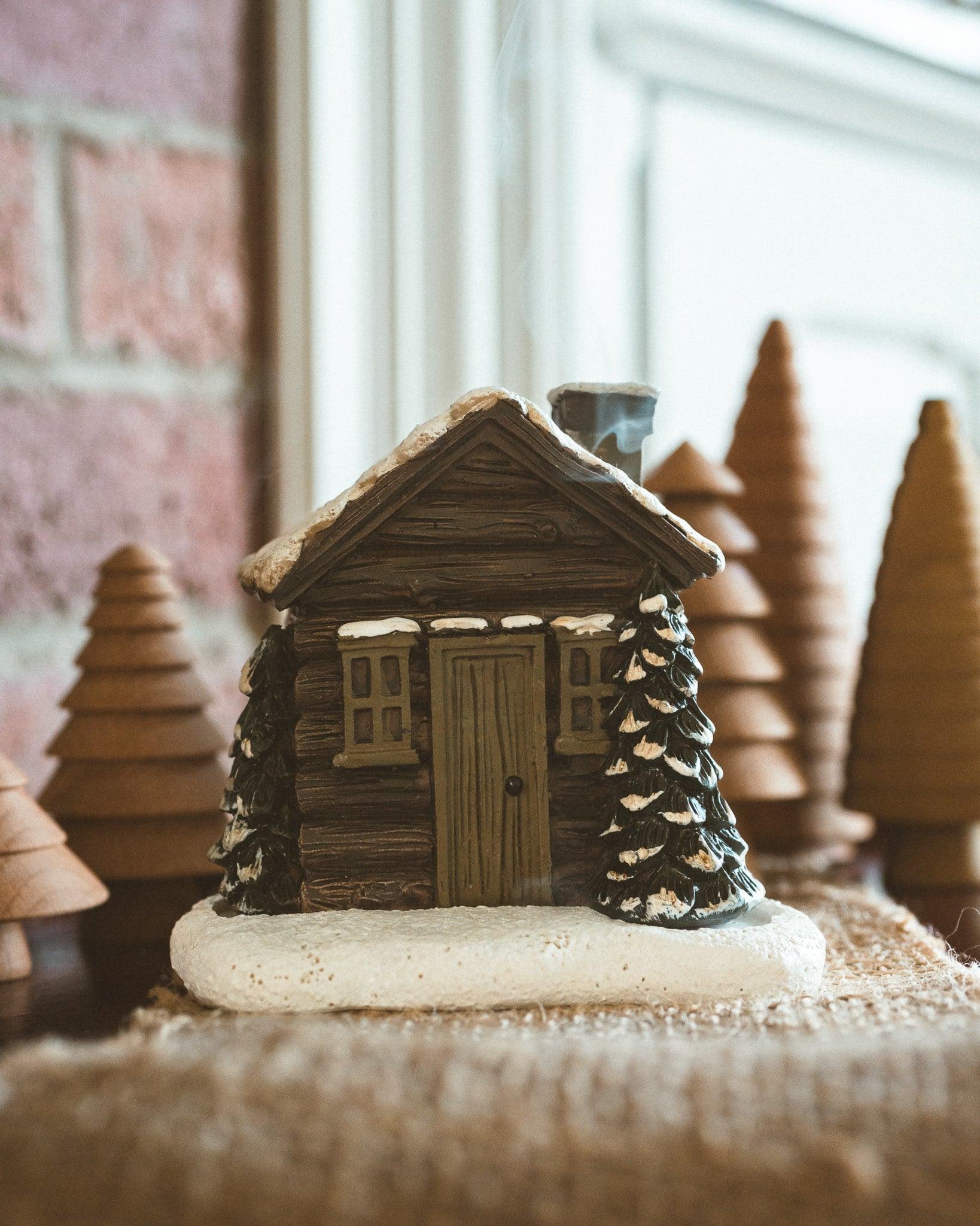 BRULEUR D'ENCENS - Cabane de bois rond - SHOOSH - Boutique Shoosh