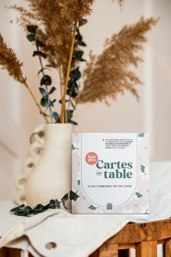 CARTE SUR TABLE - Jeu d'ambiance - KOMPLICE - Boutique Shoosh