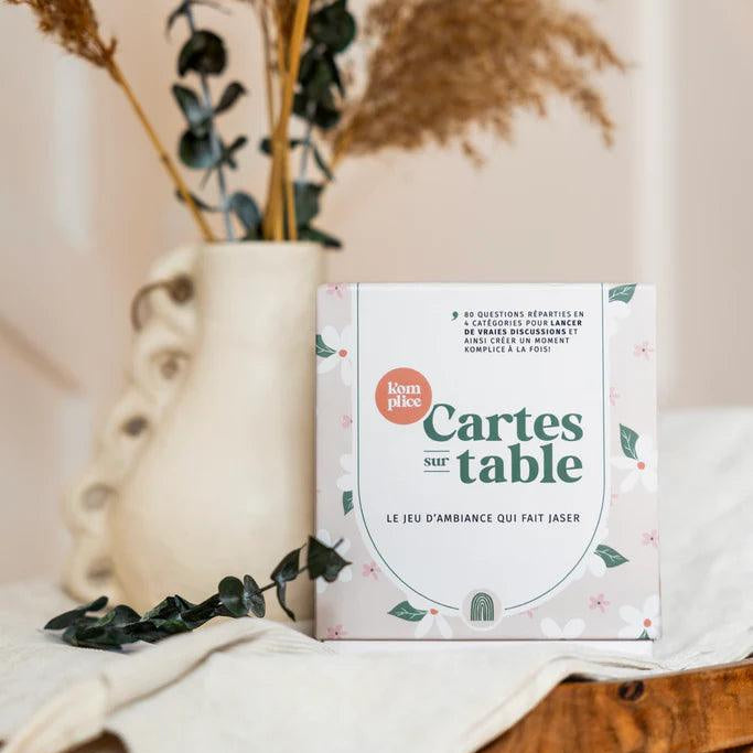 CARTE SUR TABLE - Jeu d'ambiance - KOMPLICE - Boutique Shoosh