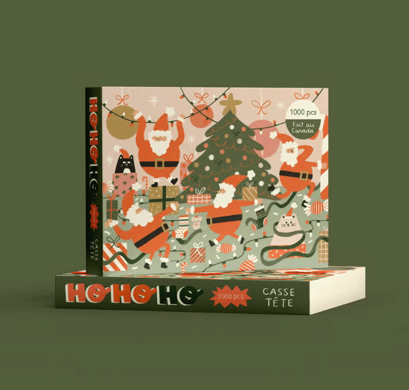 CASSE TÊTE DE NOËL - Ho Ho Ho - ANNE-JULIE DUDEMAINE - Boutique Shoosh