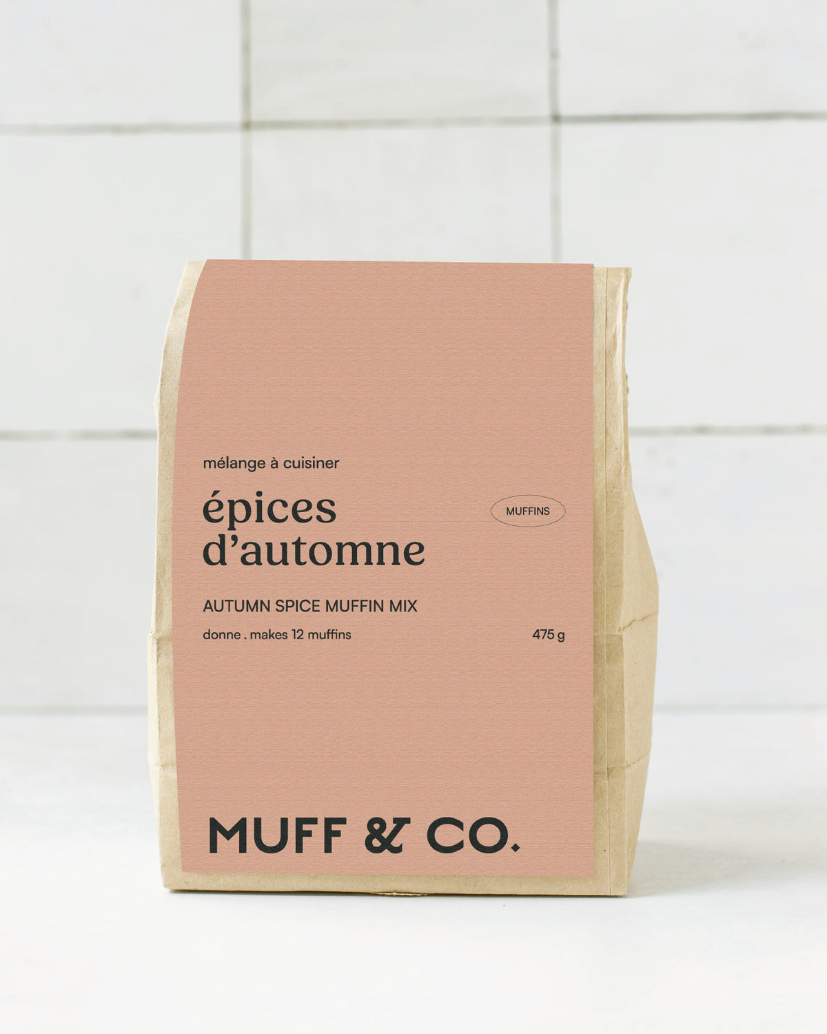 Mélange à muffins bio aux épices d’automne avec graines de citrouille