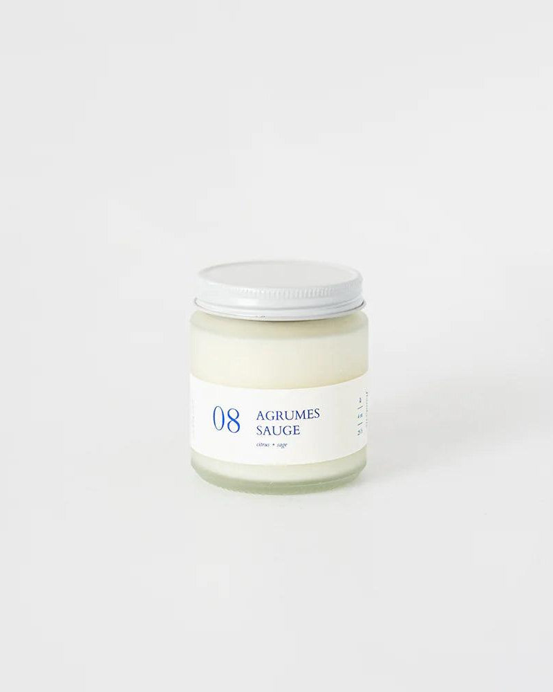 MINI CHANDELLE CRÉPITANTE - Agrumes Sauge 08 - FLAMBETTE - Boutique Shoosh