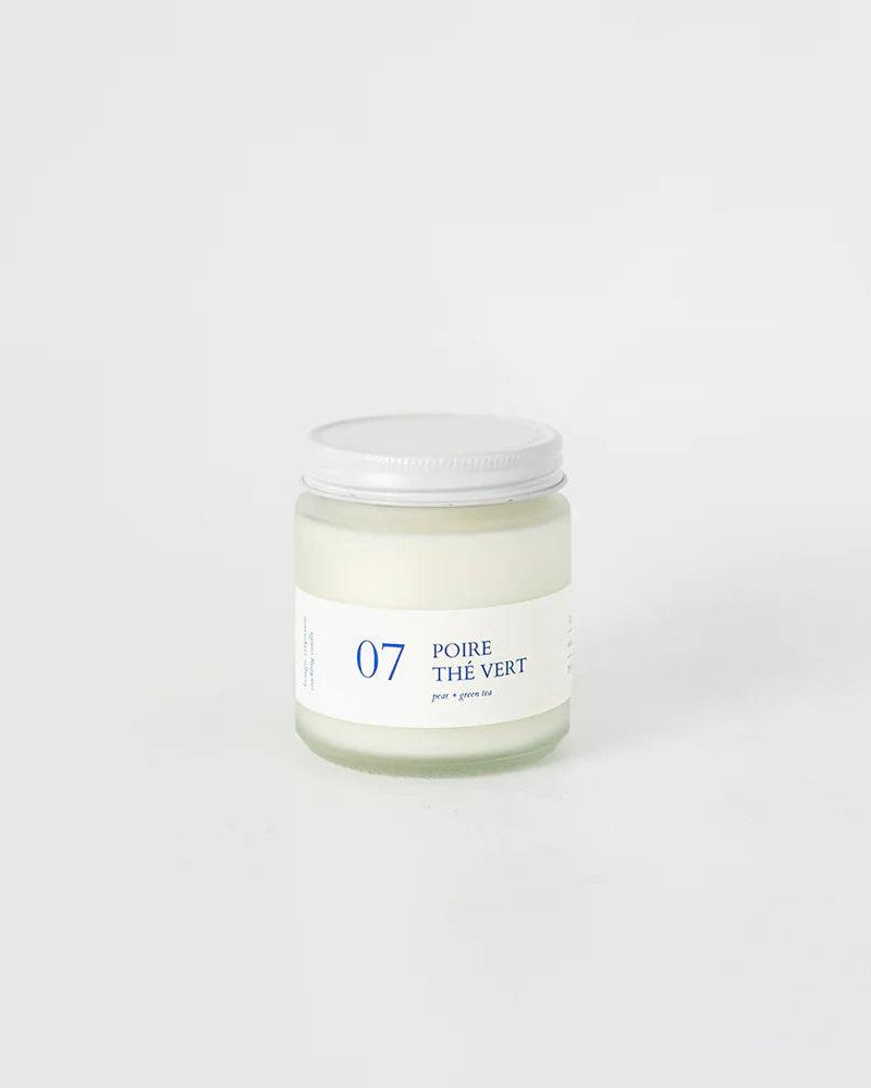 MINI CHANDELLE CRÉPITANTE - Poire thé vert 07 - FLAMBETTE - Boutique Shoosh