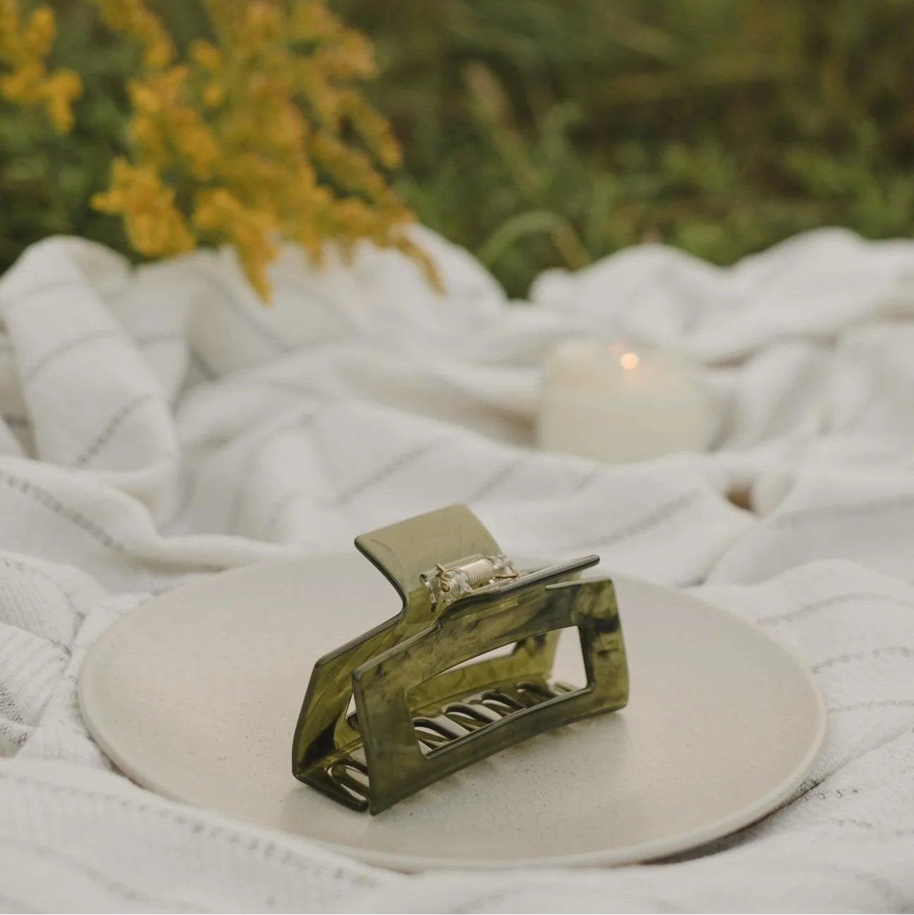 PINCE À CHEVEUX - Vert forêt - SOHA - Boutique Shoosh