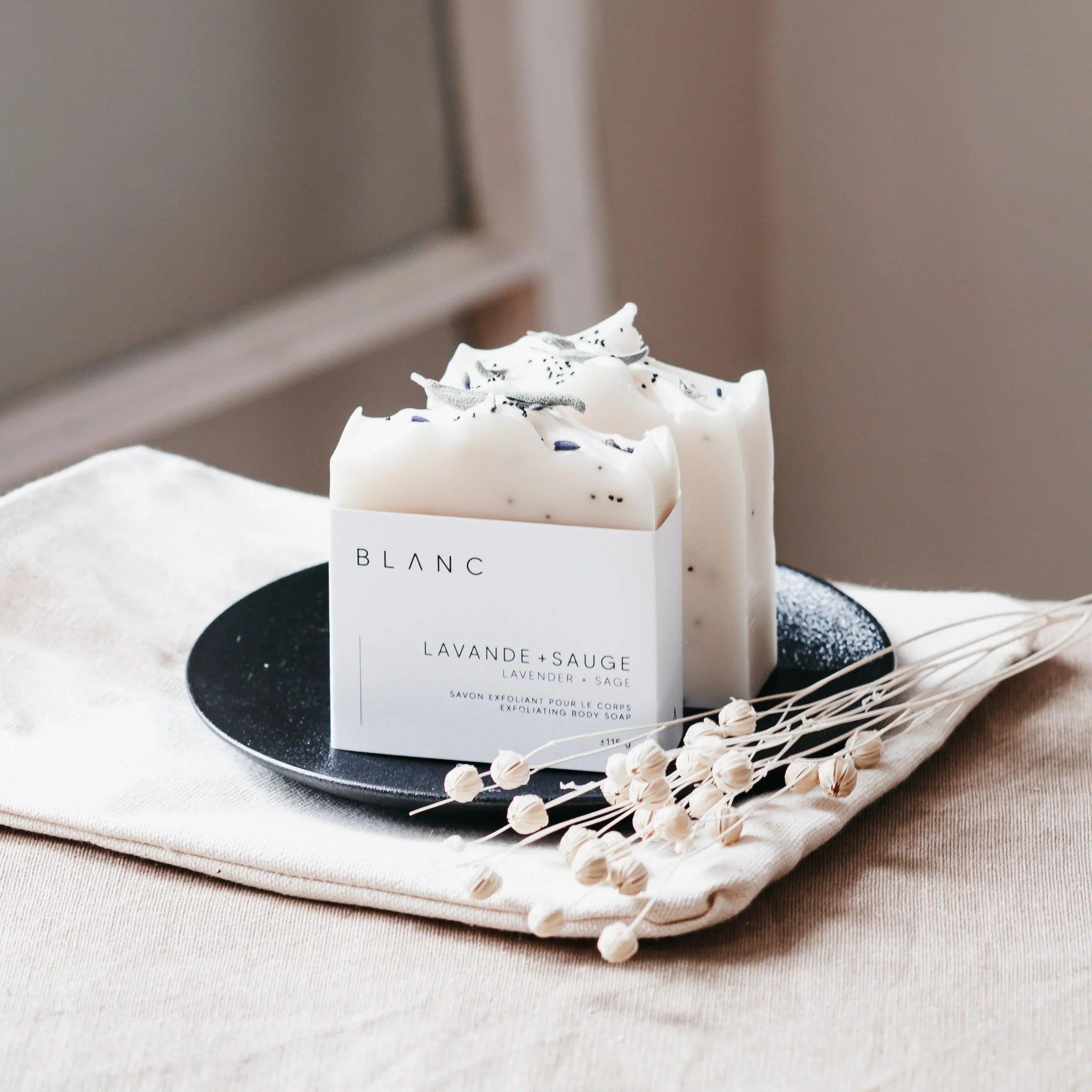 SAVON - Lavande + Sauge - BLANC SAVONERIE - Boutique Shoosh