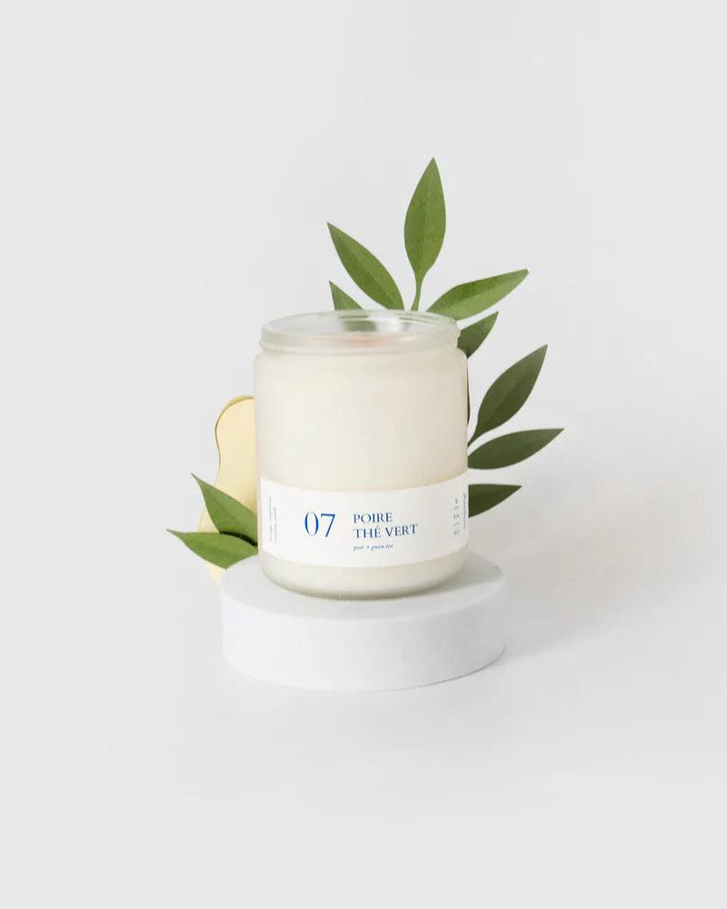 CHANDELLE CRÉPITANTE - Poire Thé vert 07 - FLAMBETTE - Boutique Shoosh