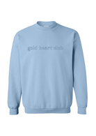 CREW NECK - Bleu pâle - GOLD HEART CLUB - Boutique Shoosh
