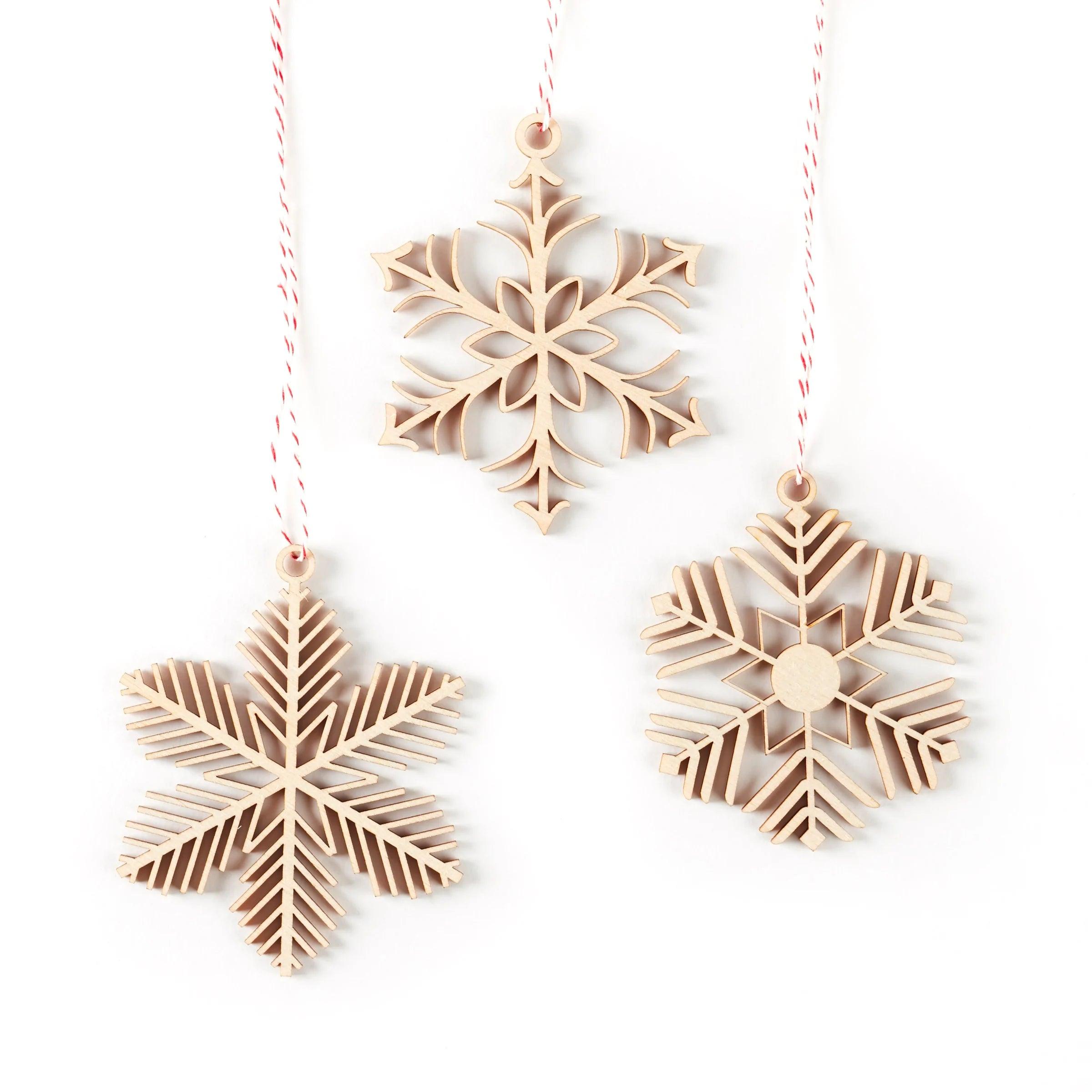 ORNEMENT EN BOIS - Collection Les Flocons - LIGHT+PAPER - Boutique Shoosh