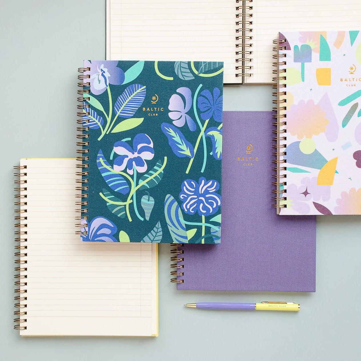 CAHIER DE NOTES SPIRALE EN TISSU - BALTIC CLUB - Boutique Shoosh