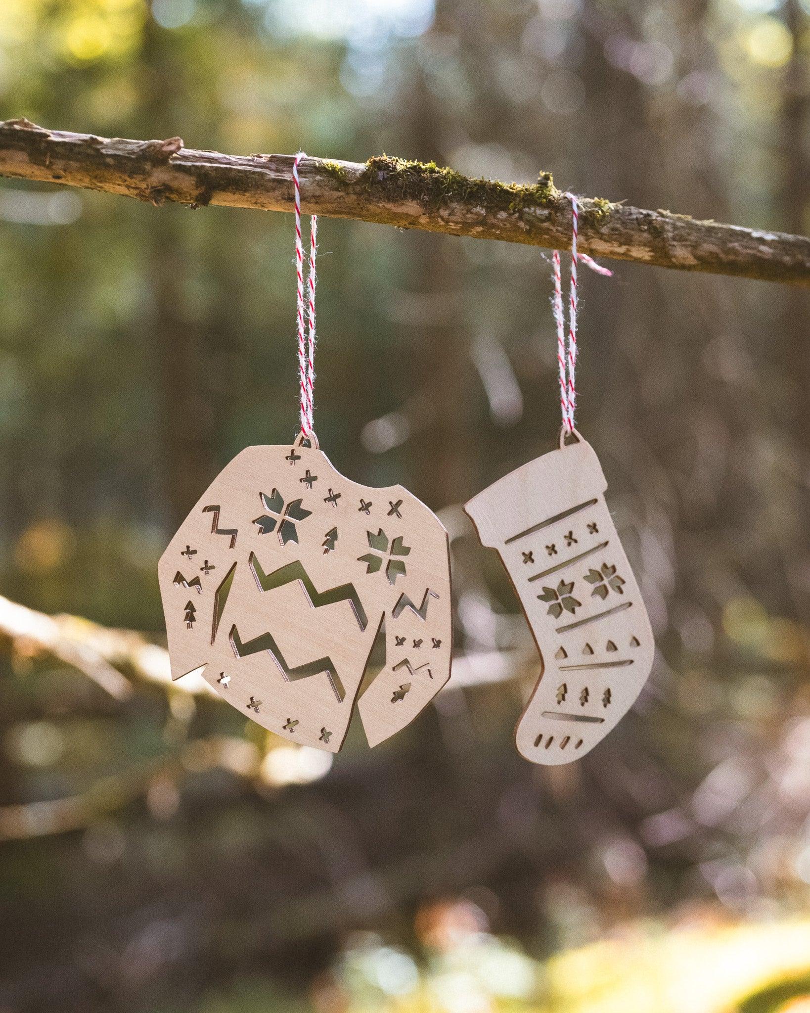ORNEMENT EN BOIS - Collection Cozy - LIGHT+PAPER - Boutique Shoosh