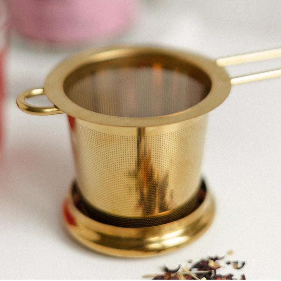 PASSOIRE À THÉ - Gold Goddess - LAKE & OAK tea co. - Boutique Shoosh
