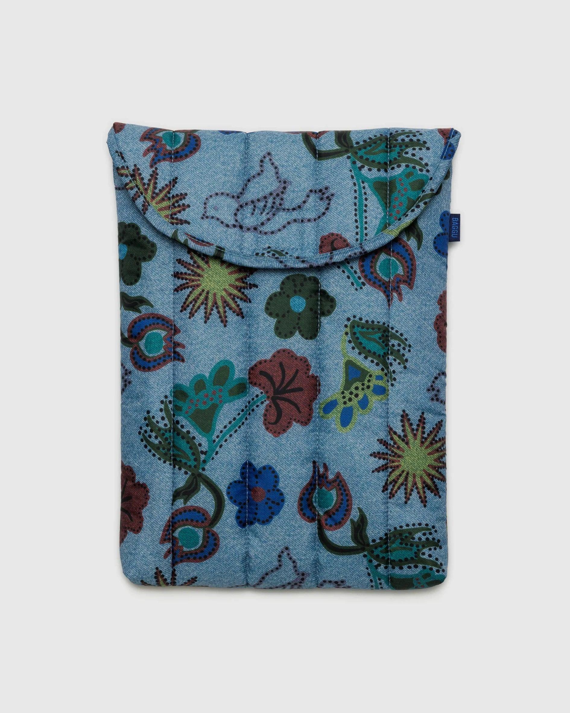 POCHETTE D'ORDINATEUR 16" - Digital Denim Birds - BAGGU - Boutique Shoosh