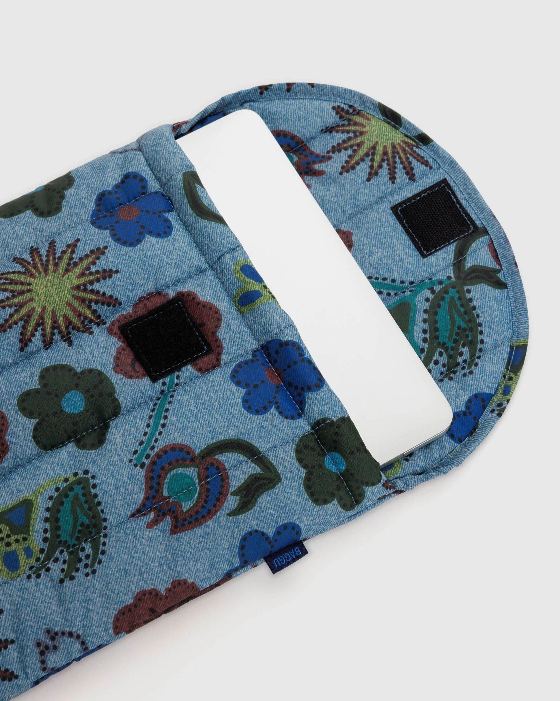 POCHETTE D'ORDINATEUR 16" - Digital Denim Birds - BAGGU - Boutique Shoosh
