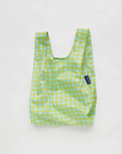 SAC RÉUTILISABLE BABY - Mint Pixel Gingham - BAGGU - Boutique Shoosh