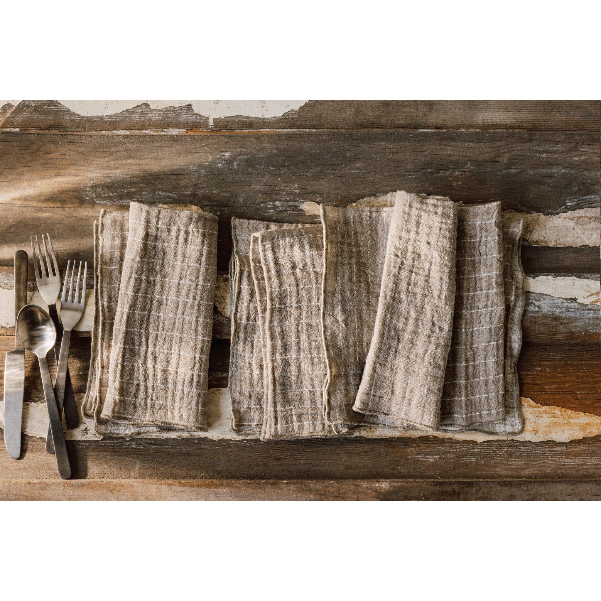 SERVIETTE DE TABLE - Dove gray - DANICA - Boutique Shoosh