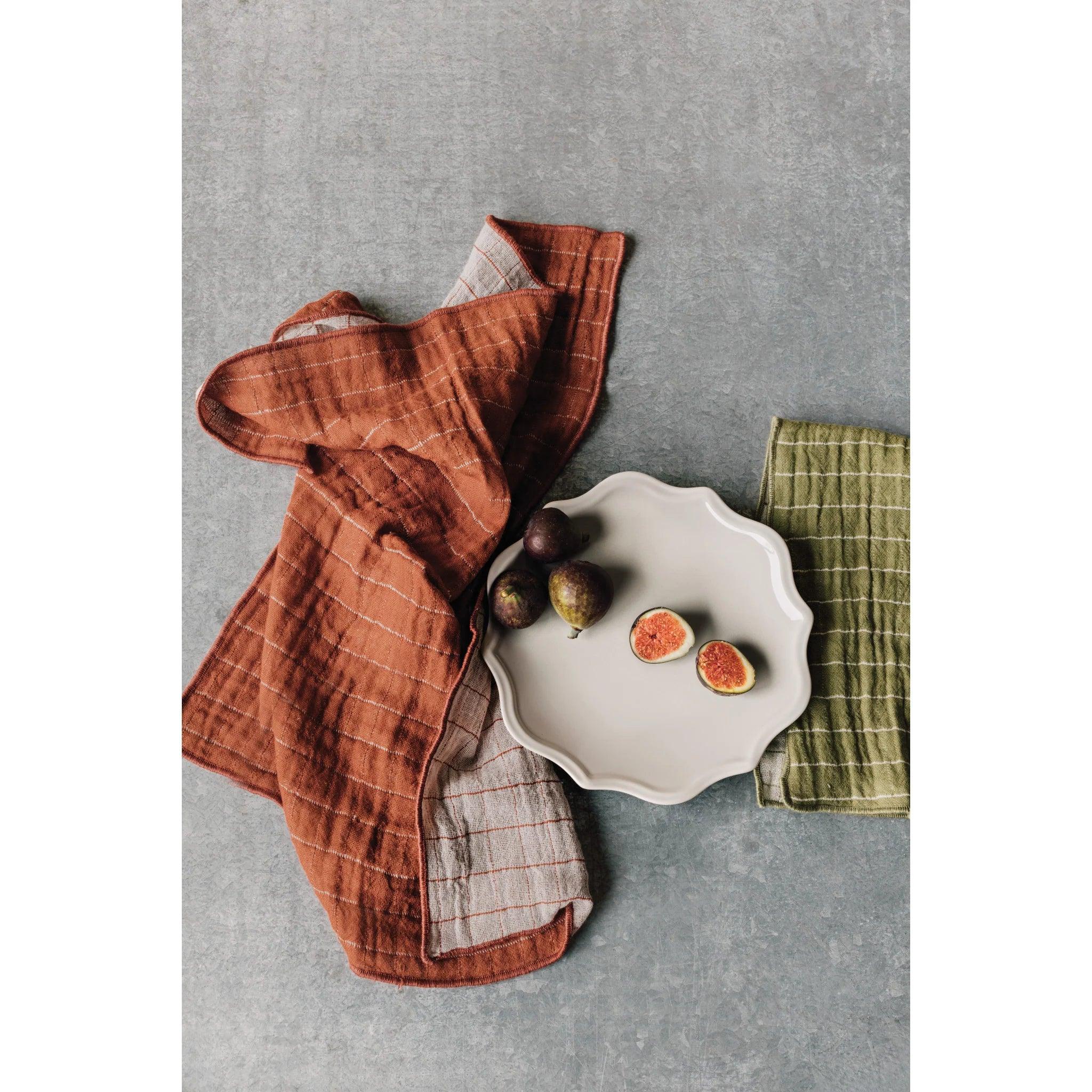 SERVIETTE DE TABLE - Olive branch - DANICA - Boutique Shoosh