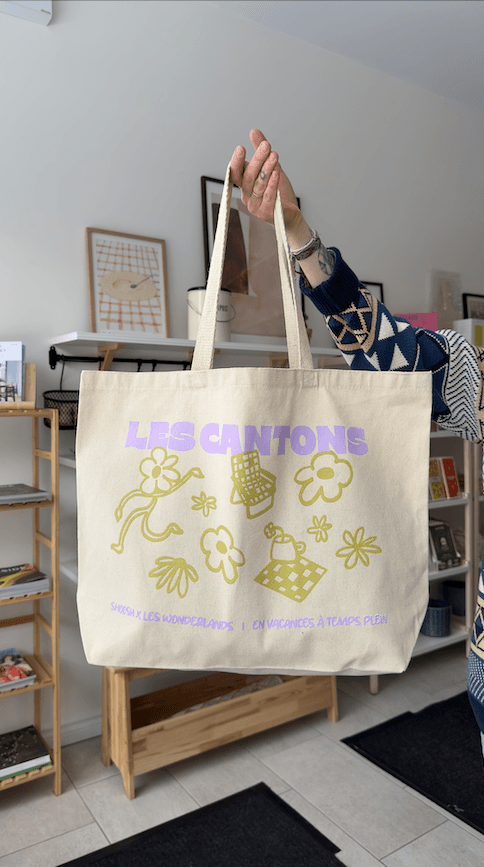 TOTE BAG LES CANTONS - Shoosh X Les Wonderlands - Boutique Shoosh - Boutique Shoosh