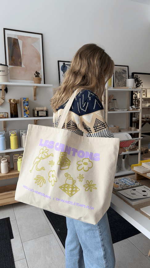 TOTE BAG LES CANTONS - Shoosh X Les Wonderlands - Boutique Shoosh - Boutique Shoosh