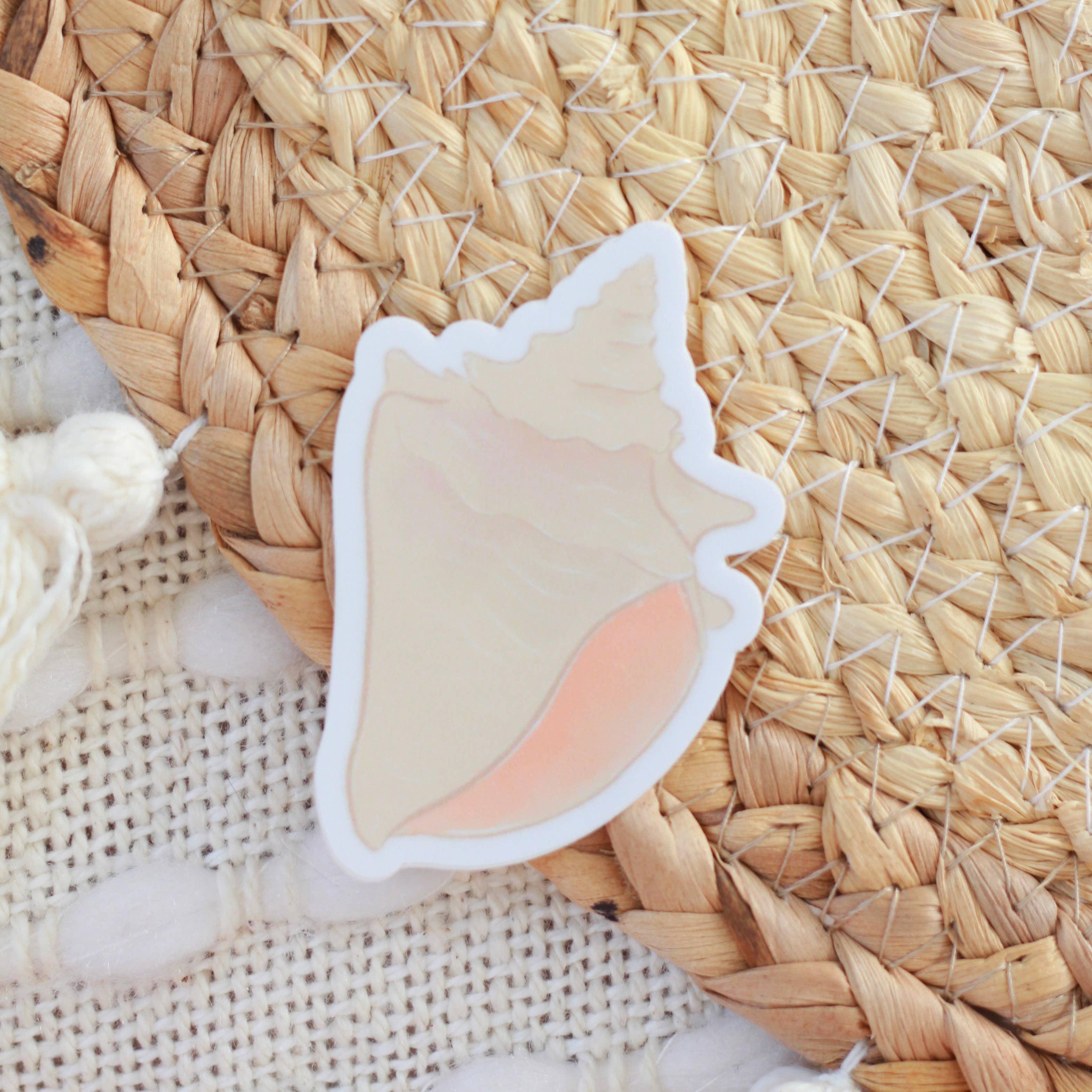 AUTOCOLLANT - CONCH SHELL - Elyse Breanne Design - Boutique Shoosh