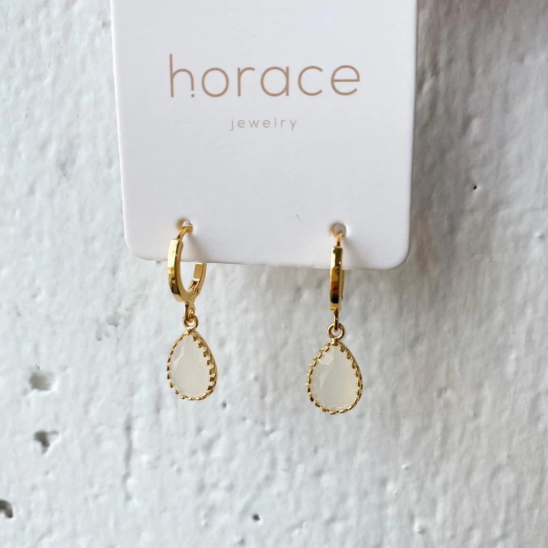 BOUCLES D'OREILLES - Dipo crème - HORACE - Boutique Shoosh