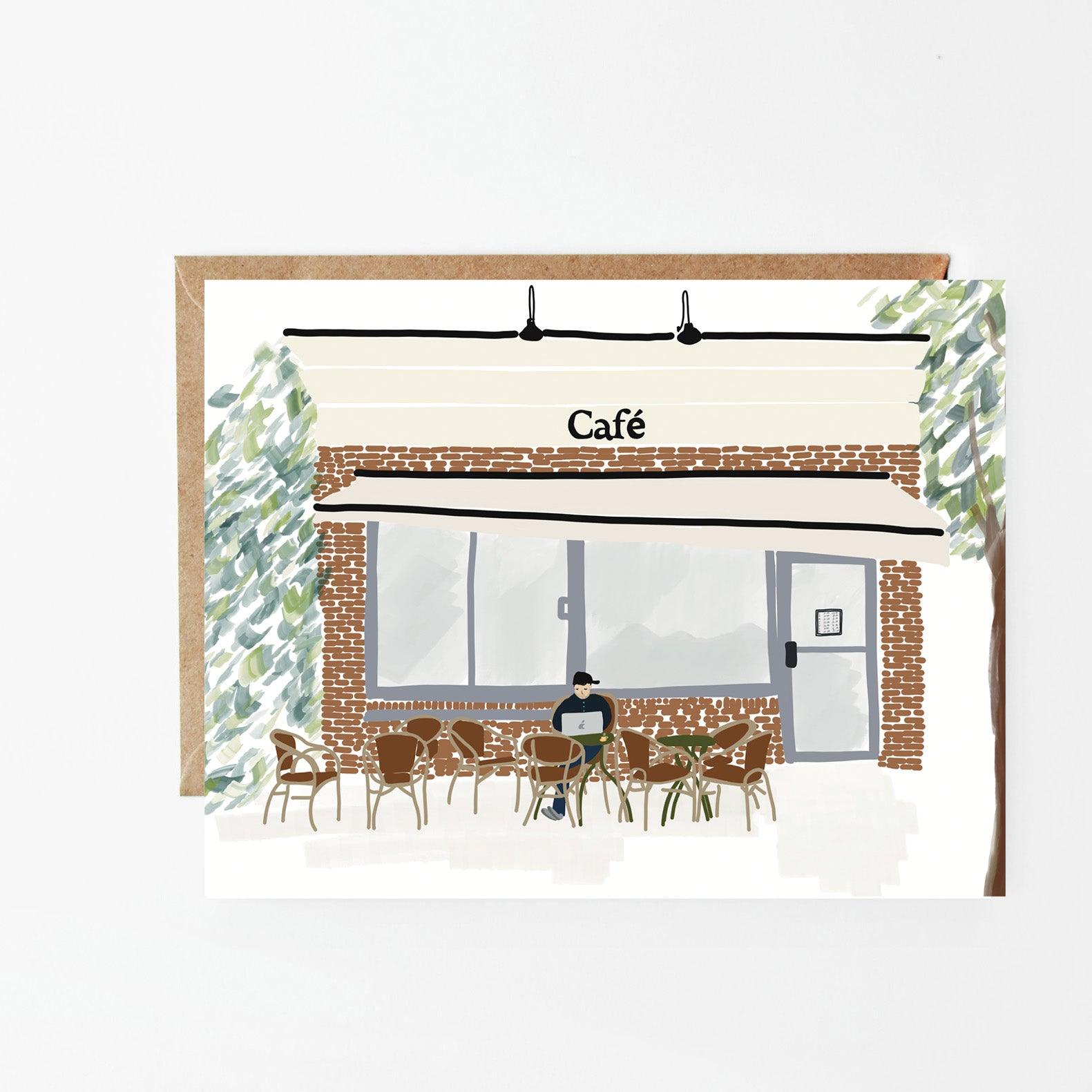 CARTE DE VOEUX - Café - GLENDA CAST - Boutique Shoosh