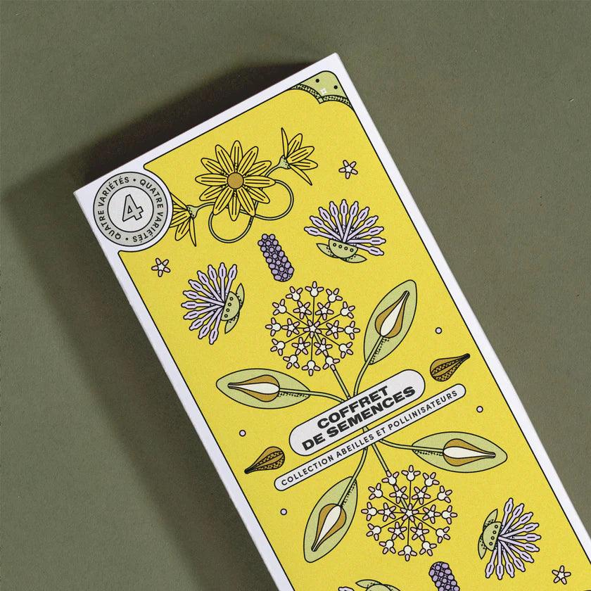 COFFRET DE SEMENCES - Collection abeilles et pollinisateurs - NUTRITIONNISTE URBAIN - Boutique Shoosh