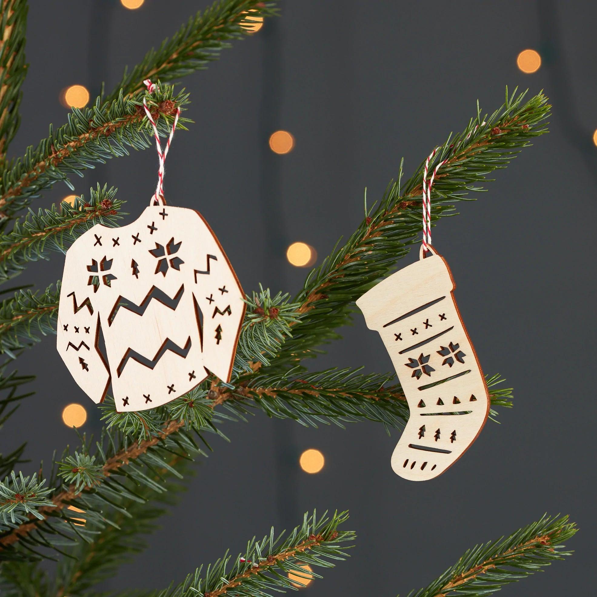 ORNEMENT EN BOIS - Collection Cozy - LIGHT+PAPER - Boutique Shoosh